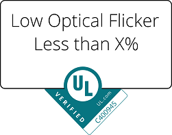 UL verified mark low optical flicker